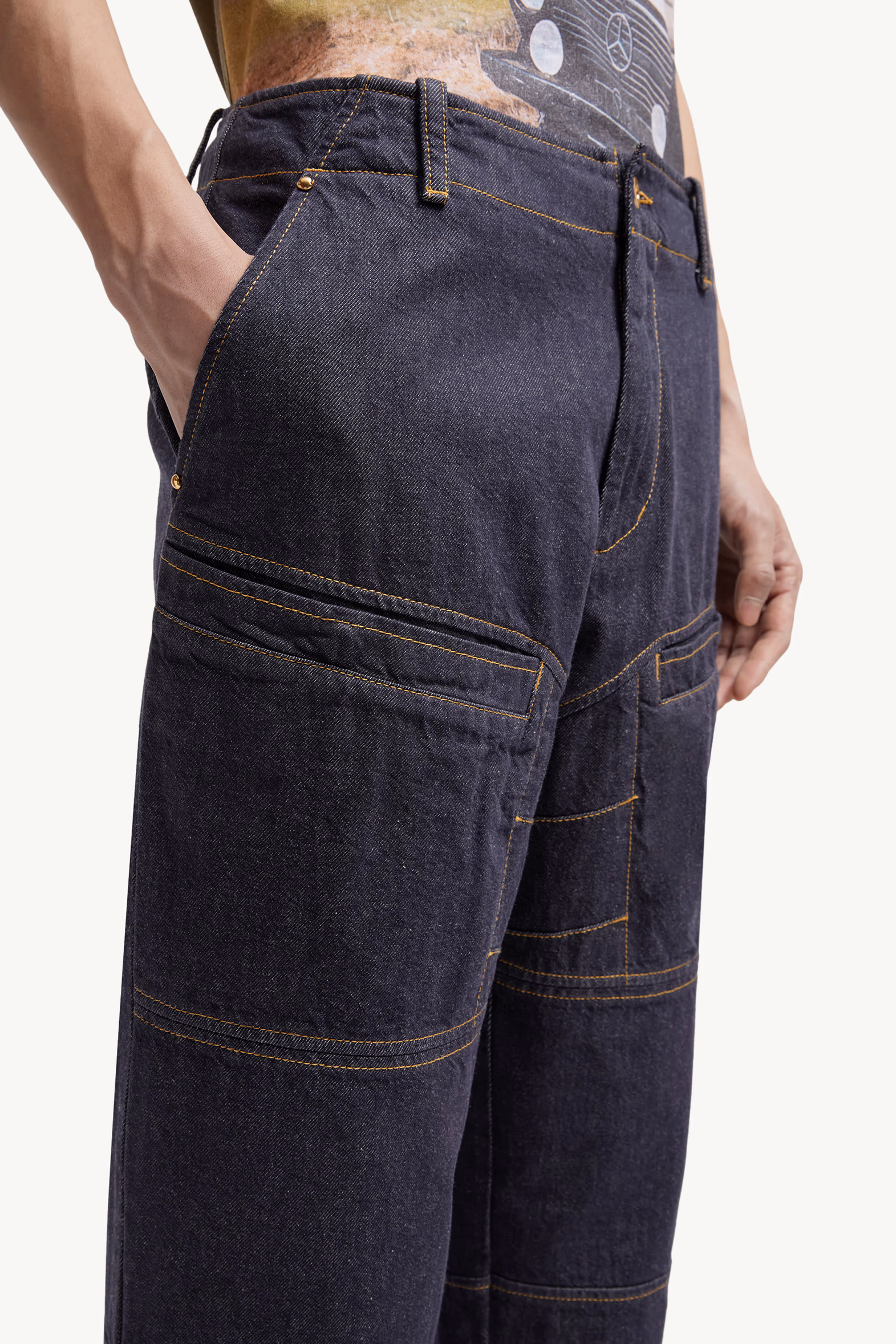 Moncler x Mercedes-Benz By NIGO Jeans Men Denim Blue Moncler 4